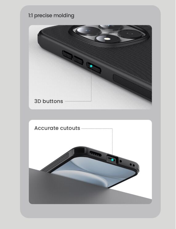 Захисний (PC+TPU) чохол NILLKIN Frosted Shield Pro Magnetic для Xiaomi Redmi Note 15 Pro 5G - Black: фото 17 з 19