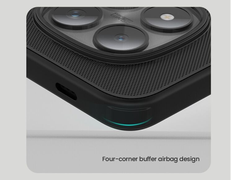 Захисний (PC+TPU) чохол NILLKIN Frosted Shield Pro Magnetic для Xiaomi Redmi Note 15 Pro 5G - Black: фото 10 з 19