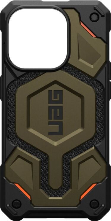 Захисний чохол URBAN ARMOR GEAR (UAG) Monarch Pro MagSafe для Apple iPhone 15 Pro Max (11422211427B) - Carbon Elemental Green: фото 7 з 10
