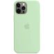 Оригинальный чехол MagSafe Silicone Case для Apple iPhone 12 Pro Max (MK053) - Pistachio (253492LG). Фото 3 из 4