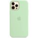 Оригинальный чехол MagSafe Silicone Case для Apple iPhone 12 Pro Max (MK053) - Pistachio (253492LG). Фото 2 из 4