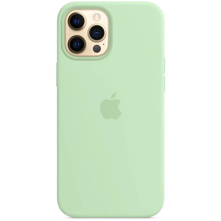 Оригинальный чехол MagSafe Silicone Case для Apple iPhone 12 Pro Max (MK053) - Pistachio: фото 2 из 4