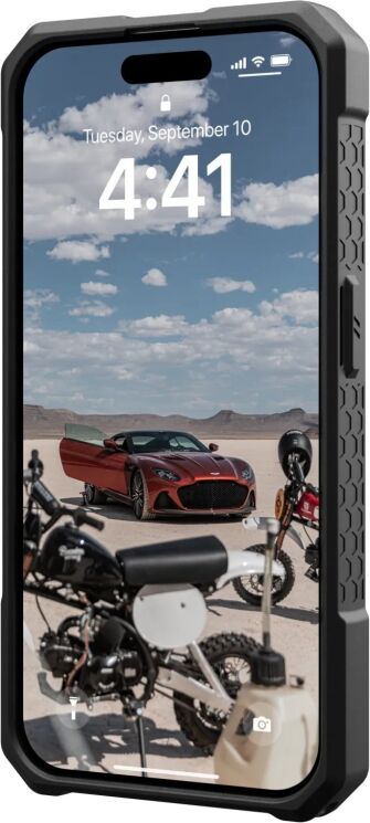Захисний чохол URBAN ARMOR GEAR (UAG) Monarch Pro MagSafe для Apple iPhone 15 Pro Max (11422211427B) - Carbon Elemental Green: фото 4 з 10