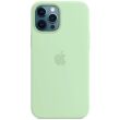 Оригинальный чехол MagSafe Silicone Case для Apple iPhone 12 Pro Max (MK053) - Pistachio (253492LG)