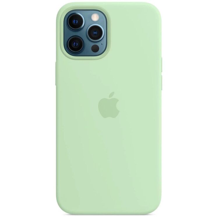 Оригинальный чехол MagSafe Silicone Case для Apple iPhone 12 Pro Max (MK053) - Pistachio: фото 1 из 4