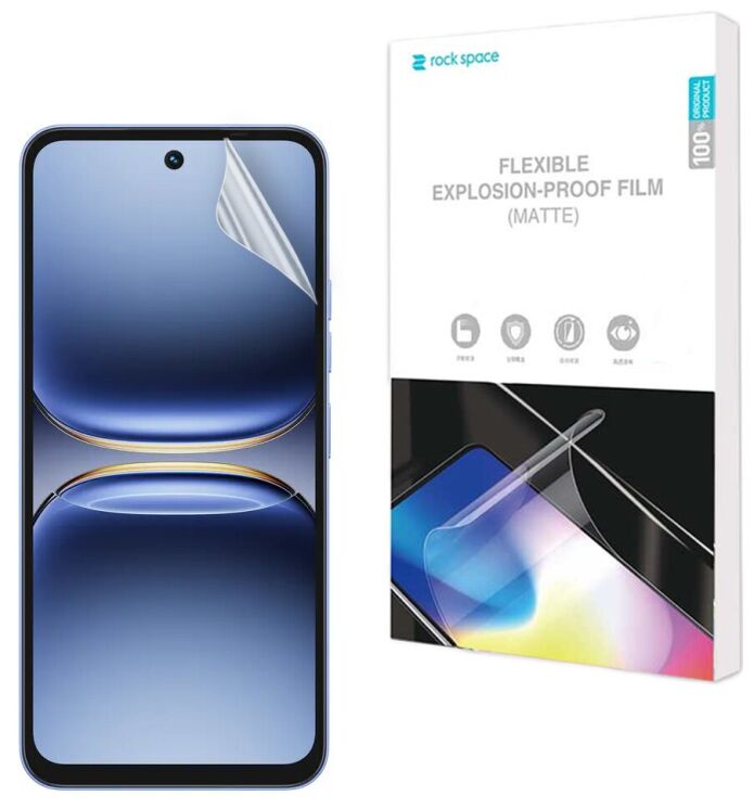 Антибликовая пленка на экран RockSpace Explosion-Proof Matte для TECNO Spark 40: фото 1 из 8