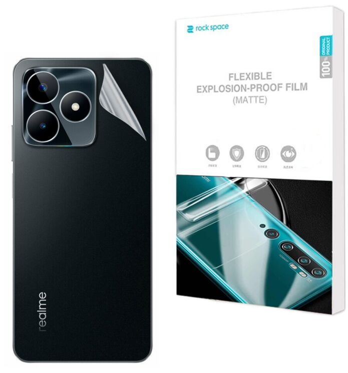 Антиблікова плівка на задню панель RockSpace Explosion-Proof Matte для Realme C53: фото 1 з 9