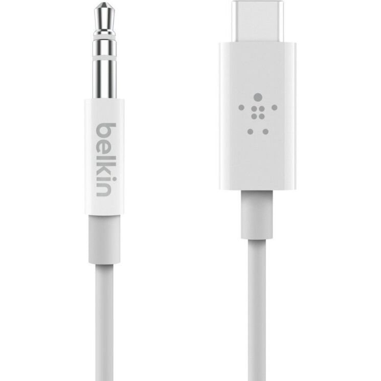 AUX-кабель Belkin RockStar Type-C to 3.5mm (0.9m) F7U079ds03-WHT - White: фото 1 из 4
