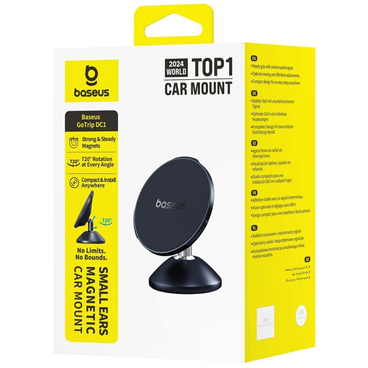 Автомобільний тримач BASEUS GoTrip DC1 (Vertical type) - Black: фото 5 з 6