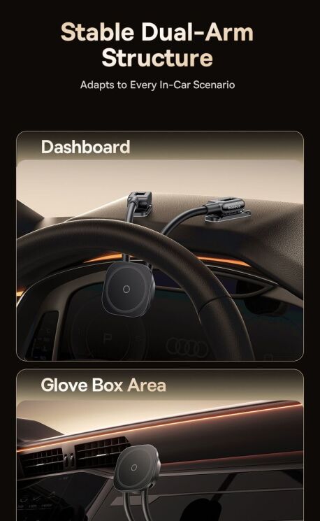 Автомобільний тримач Baseus PrimeTrip C03s (C0013701) - Black: фото 10 з 19