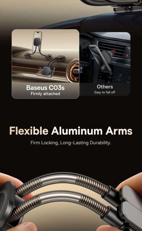 Автомобільний тримач Baseus PrimeTrip C03s (C0013701) - Black: фото 14 з 19