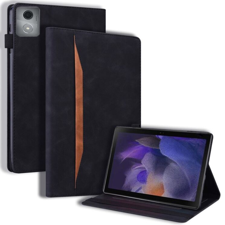 Чехол Deexe Business Style для Lenovo Tab K11 Plus - Black: фото 1 из 10
