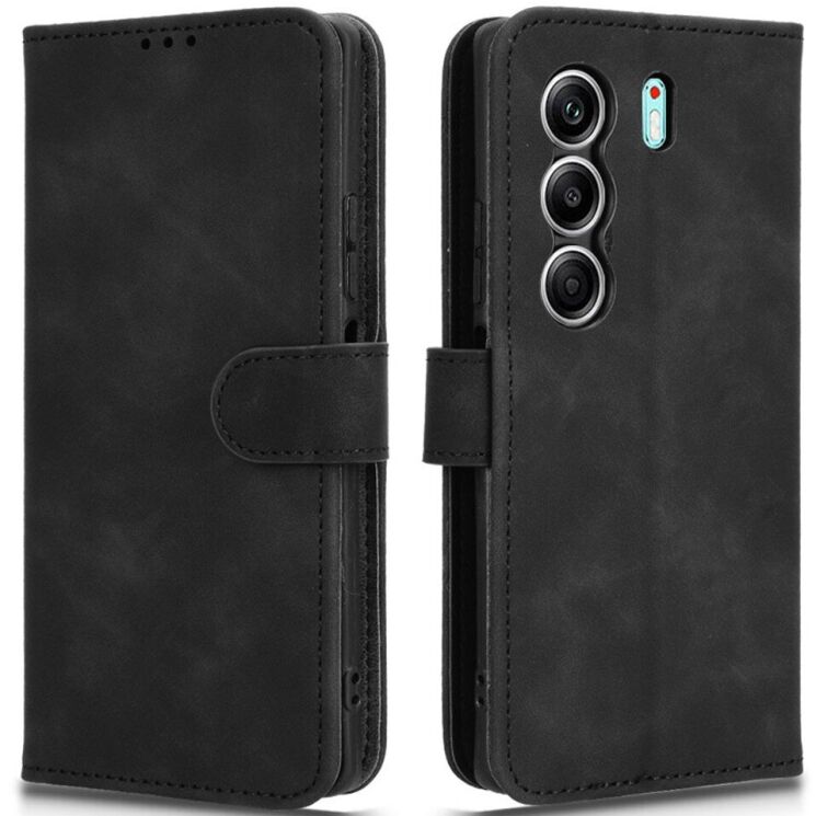 Чохол Deexe Classic Wallet для TECNO Camon 40 (CM5) - Black: фото 1 з 6