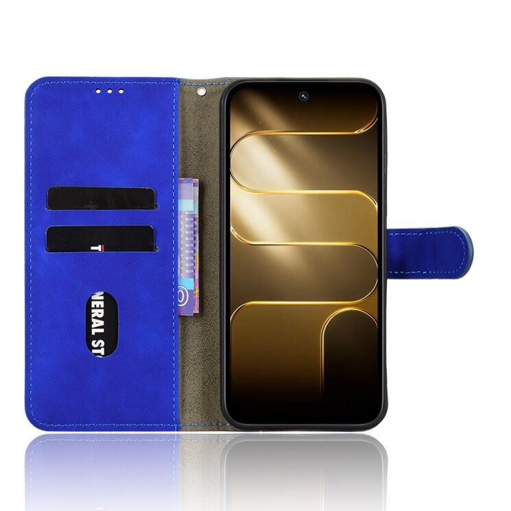 Чохол Deexe Classic Wallet для TECNO Spark 50 - Blue: фото 3 з 6
