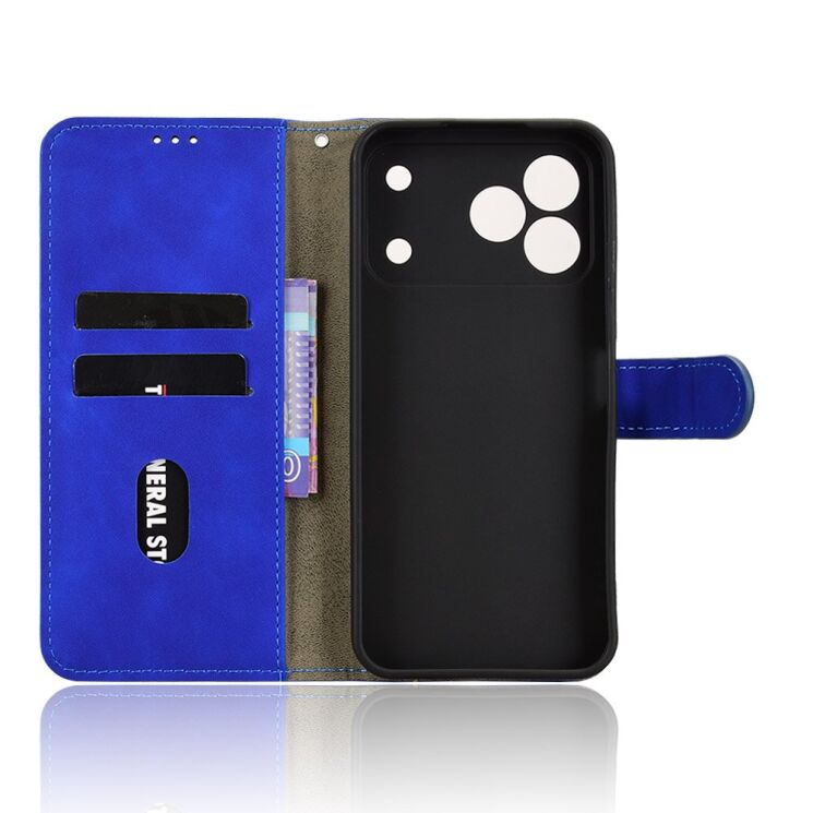 Чохол Deexe Classic Wallet для TECNO Spark 50 - Blue: фото 2 з 6