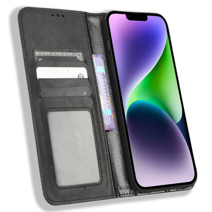 Чехол Deexe Retro Style для Apple iPhone 15 - Black: фото 2 из 6