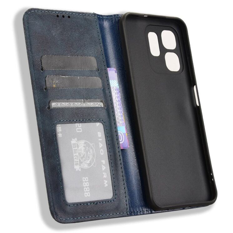 Чехол Deexe Retro Style для Infinix Smart 9 (X6532) / Hot 50i (X6531) - Blue: фото 4 из 7