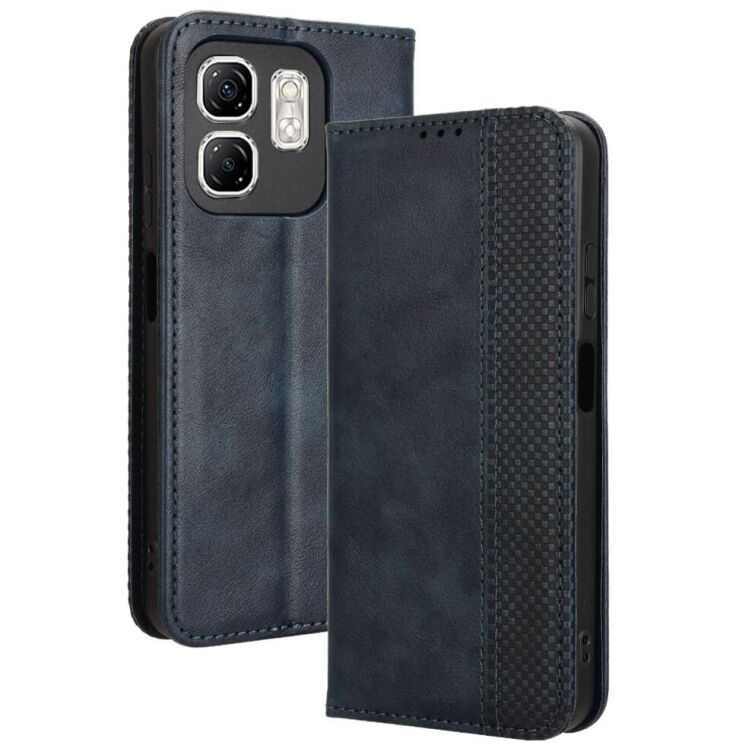 Чехол Deexe Retro Style для Infinix Smart 9 (X6532) / Hot 50i (X6531) - Blue: фото 1 из 7