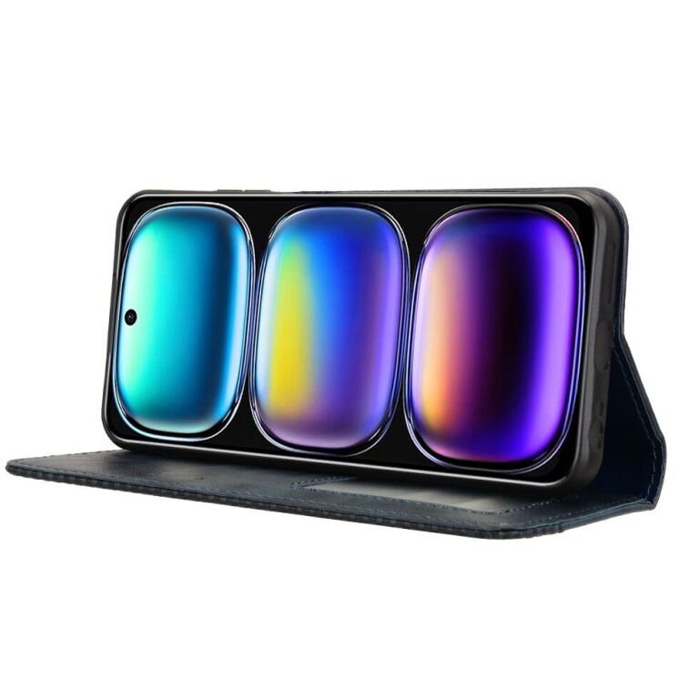 Чехол Deexe Retro Style для Infinix Smart 9 (X6532) / Hot 50i (X6531) - Blue: фото 3 из 7