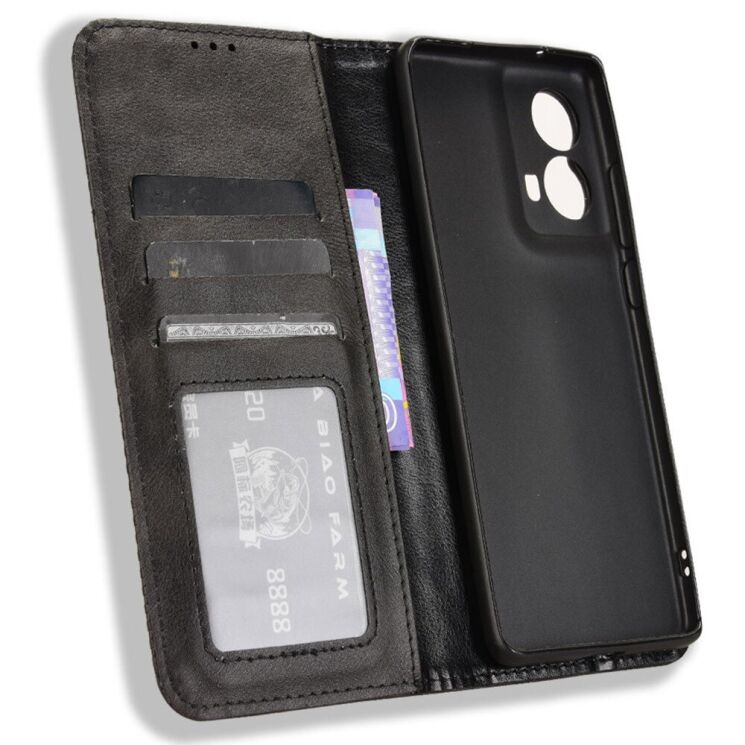 Чохол Deexe Retro Style для Motorola Moto G85 - Black: фото 4 з 7