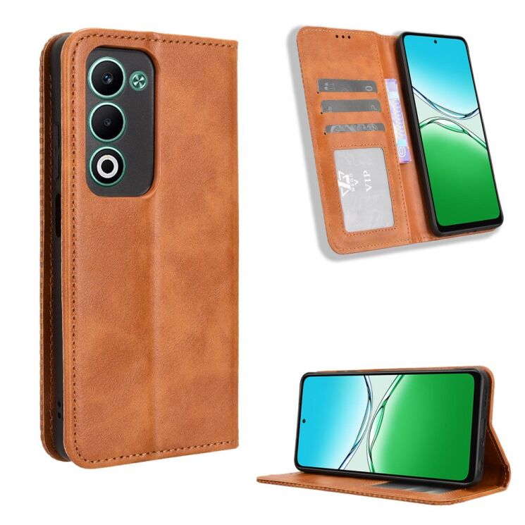 Чохол Deexe Retro Style для OPPO A5 - Brown: фото 2 з 16