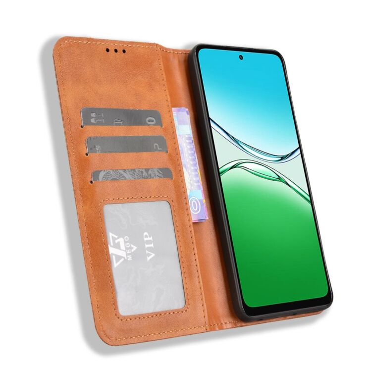 Чохол Deexe Retro Style для OPPO A5 - Brown: фото 5 з 16