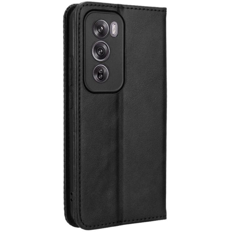 Чохол Deexe Retro Style для OPPO Reno 12 Pro - Black: фото 6 з 7