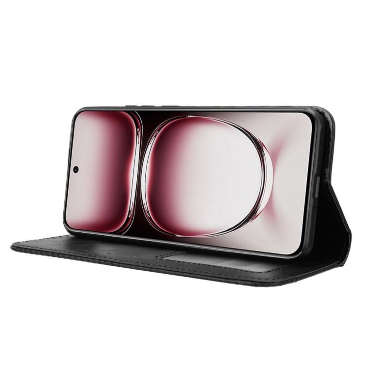 Чохол Deexe Retro Style для OPPO Reno 12 Pro - Black: фото 3 з 7