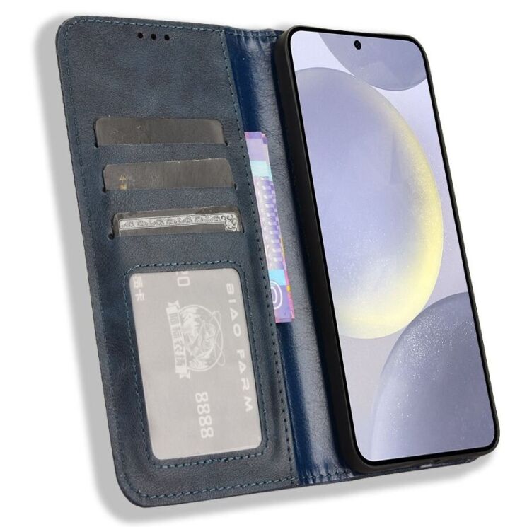 Чехол Deexe Retro Style для Samsung Galaxy S24 FE (S721) - Blue: фото 2 из 7