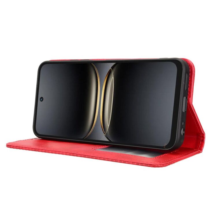 Чехол-книжка Deexe Retro Style для TECNO Spark 40C - Red: фото 7 из 18