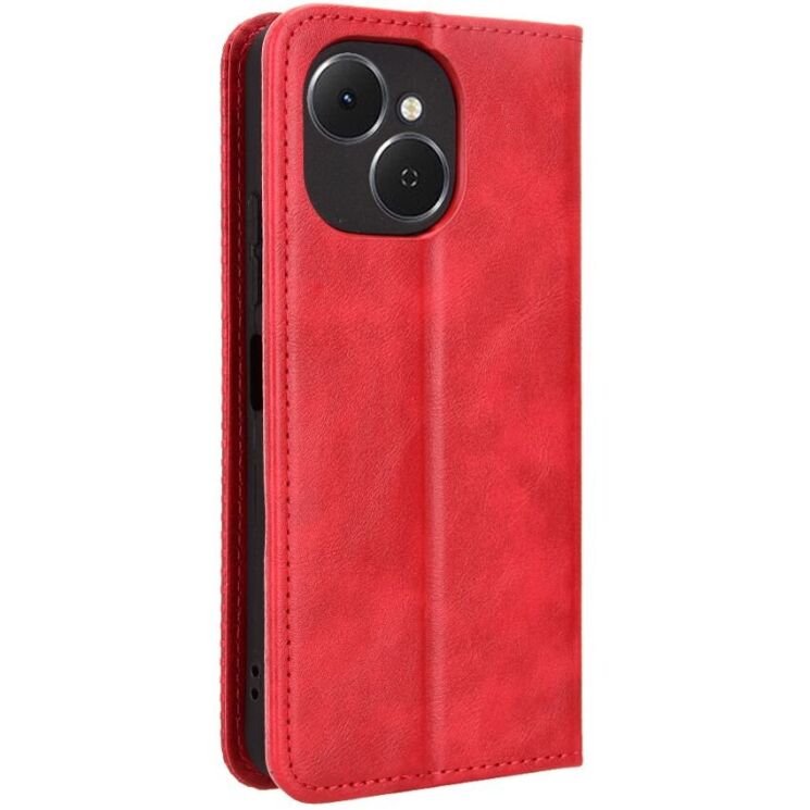 Чехол-книжка Deexe Retro Style для TECNO Spark 40C - Red: фото 8 из 18