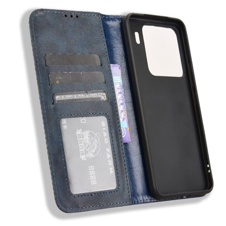 Чехол Deexe Retro Style для Xiaomi 15 - Blue: фото 2 из 7