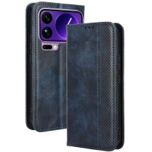 Чехол-книжка Deexe Retro Style для Xiaomi 17 Pro - Blue: фото 1 из 19