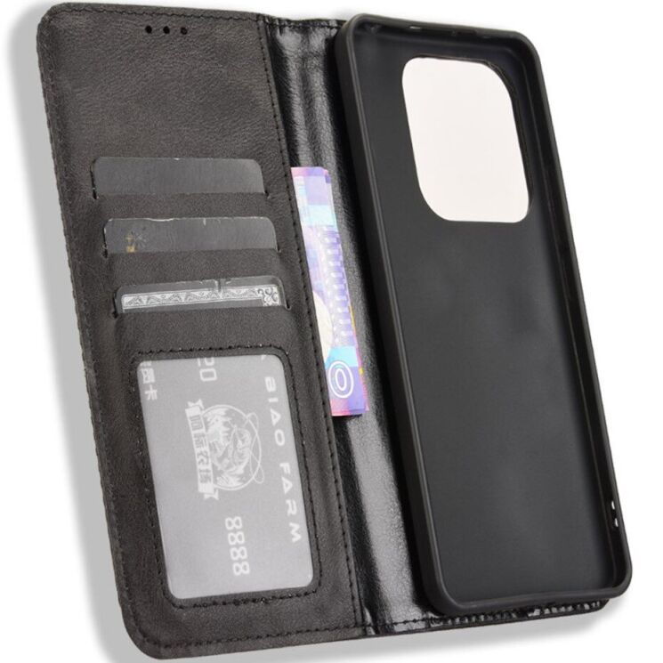 Чохол Deexe Retro Style для Xiaomi Redmi Note 14 5G - Black: фото 6 з 7