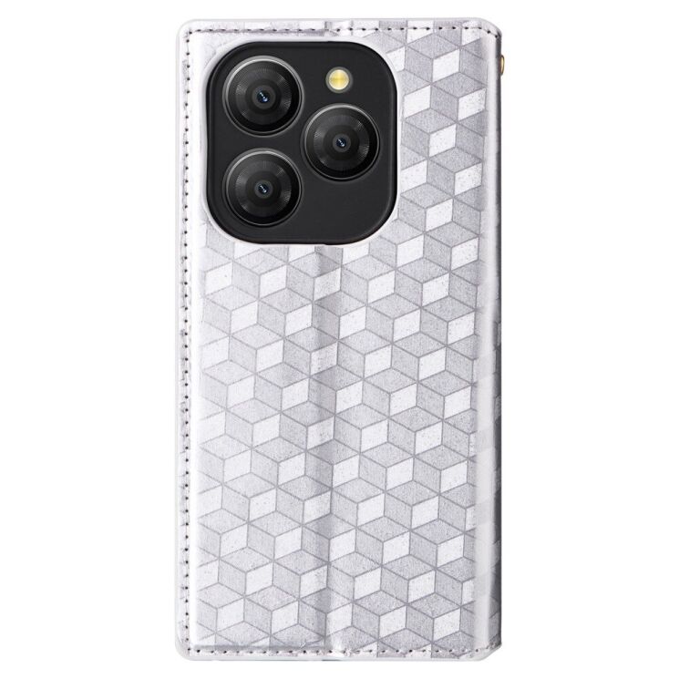 Чехол Deexe Rhombus Book для Blackview Shark 9 - Silver: фото 8 из 10