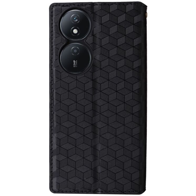 Чехол Deexe Rhombus Book для Honor X7b - Black: фото 5 из 7