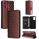 Чохол Deexe Rhombus Book для Motorola Edge 50 Fusion - Brown (354256Z). Фото 6 з 9