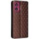 Чохол Deexe Rhombus Book для Motorola Edge 50 Fusion - Brown (354256Z). Фото 9 з 9