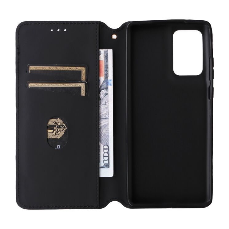 Чохол Deexe Rhombus Book для Motorola Edge 50 Fusion - Brown: фото 5 з 9