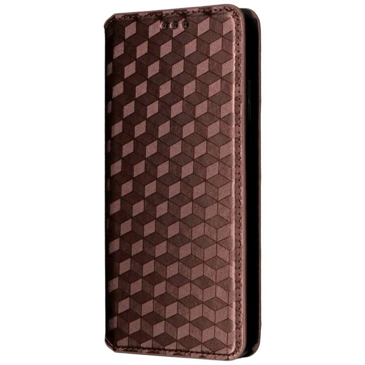 Чехол Deexe Rhombus Book для Motorola Moto G15 / G15 Power - Brown: фото 7 из 10