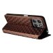 Чехол Deexe Rhombus Book для Motorola Moto G15 / G15 Power - Brown (372611Z). Фото 4 из 10