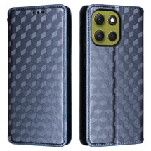 Чохол Deexe Rhombus Book для Motorola Moto G86 - Blue: фото 1 з 10