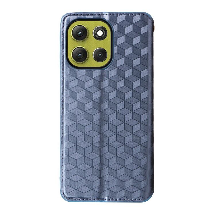 Чохол Deexe Rhombus Book для Motorola Moto G86 - Blue: фото 8 з 10