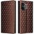 Чохол Deexe Rhombus Book для Xiaomi Poco X8 Pro Max - Brown: фото 1 з 9