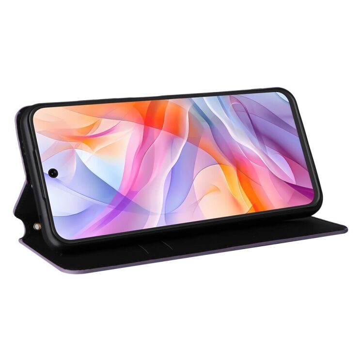 Чехол Deexe Rhombus Book для ZTE Nubia V70 Design - Purple: фото 3 из 10