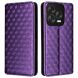 Чехол Deexe Rhombus Book для ZTE Nubia V70 Design - Purple (381900V). Фото 1 из 10
