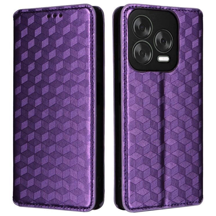Чехол Deexe Rhombus Book для ZTE Nubia V70 Design - Purple: фото 1 из 10