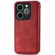 Чехол Deexe Rhombus Wallet для Infinix Hot 40i - Red (345022R). Фото 5 из 6