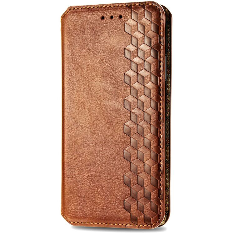 Чохол Deexe Rhombus Wallet для iPhone 18 Pro Max / 17 Pro Max - Brown: фото 4 з 6