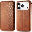 Чохол Deexe Rhombus Wallet для iPhone 18 Pro Max / 17 Pro Max - Brown (423828Z)